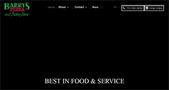 Desktop Screenshot of barryspizza.com